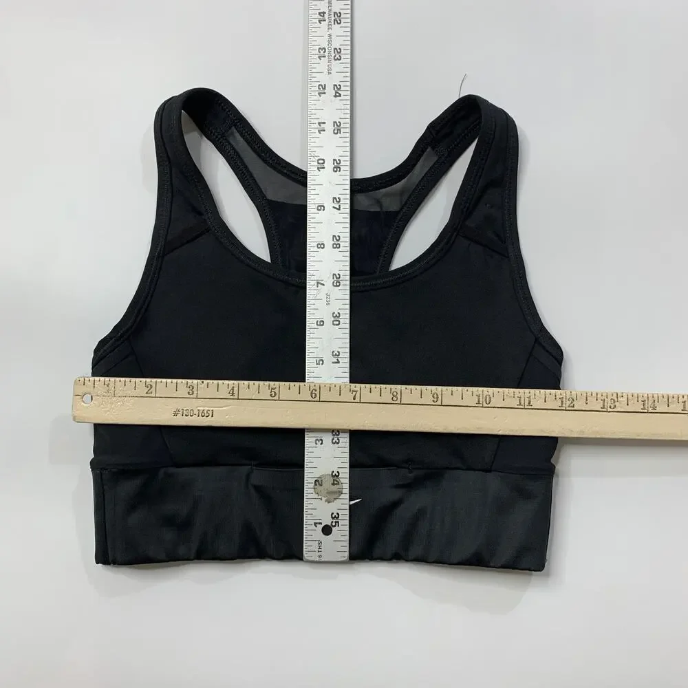 Nike Sports Bra Womens Extra Small Black‎ Dri Fit Classic Racerback Running Yoga